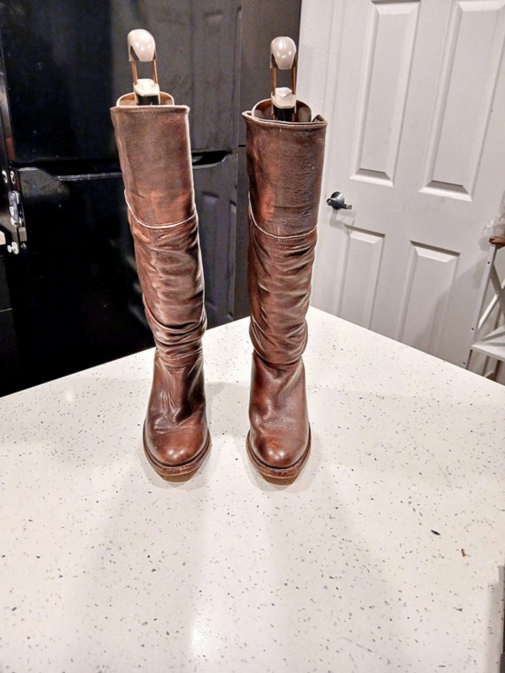 Frye Miranda Slouch Boot Brown Heeled Boots US 6 M
